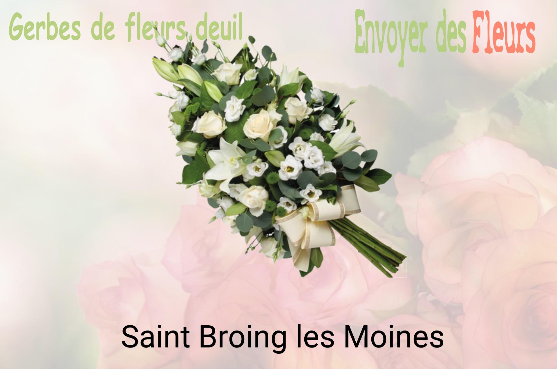 Gerbe de fleurs de deuil livrée à Saint-Broing-les-Moines